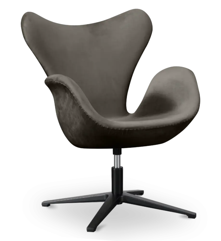 specificaties sean chair grijs velvet zwarte poot