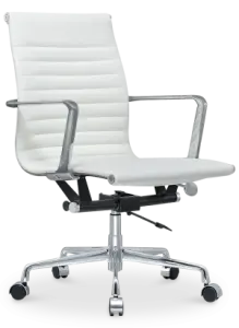 Cavel CD 117 Bureaustoel Wit Leer