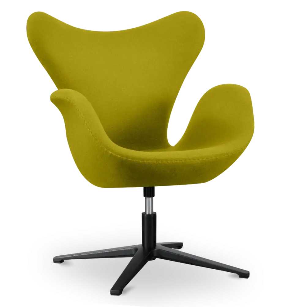 specificaties sean chair groen kasjmier zwarte poot 