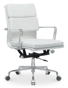 Cavel CD 217 Softpad Bureaustoel Wit Leer