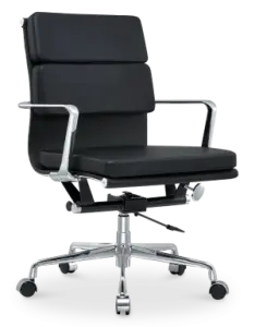 Cavel CD 217 Softpad Bureaustoel Zwart Leer