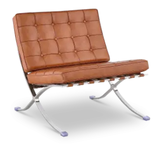Paviljoen Chair Luxe Volleer Cognac/Bruin