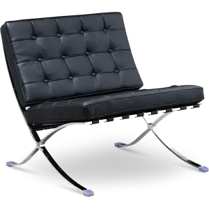 Barcelona Chair Luxe Volleer Zwart