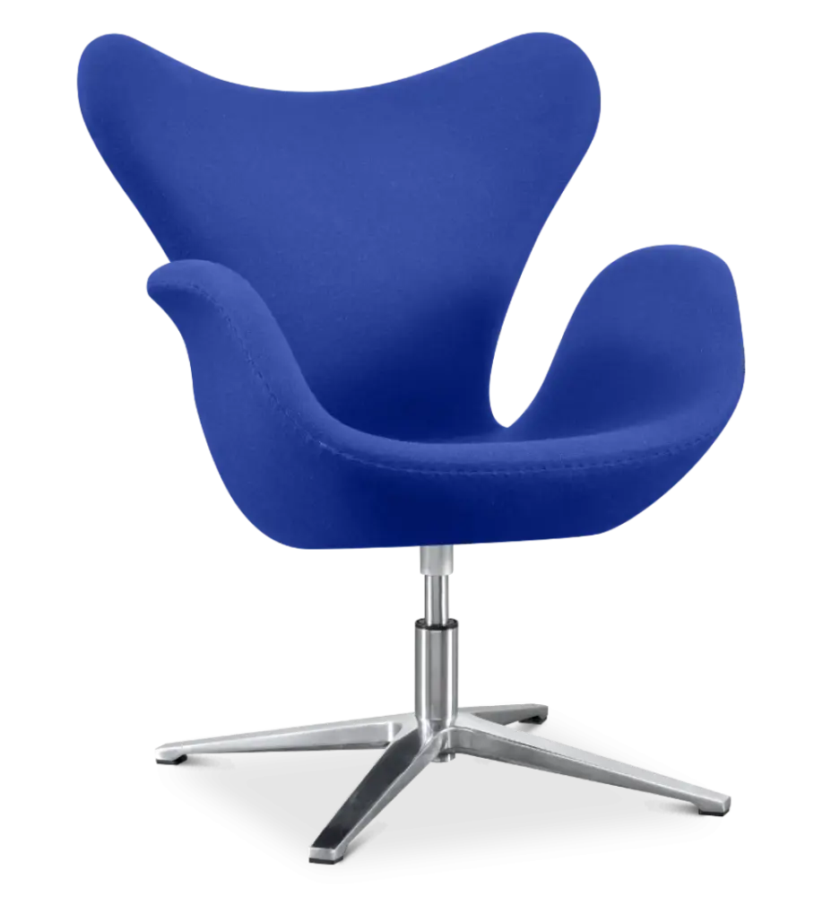 specificaties sean chair blauw kasjmier chrome poot