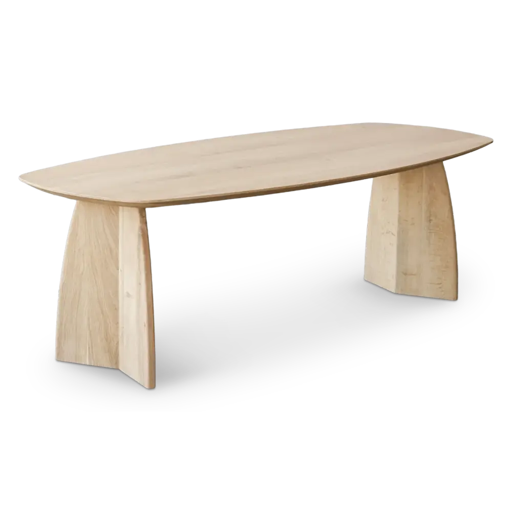 specificaties nordic Curve eettafel eikenhout  