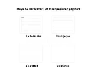 Moyu | A6 | 24 pagina's | Hardcover | Groen