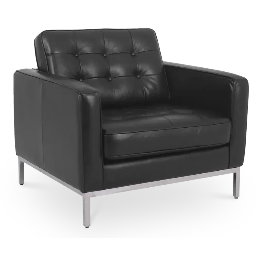 specificaties Italo chair zwart leer