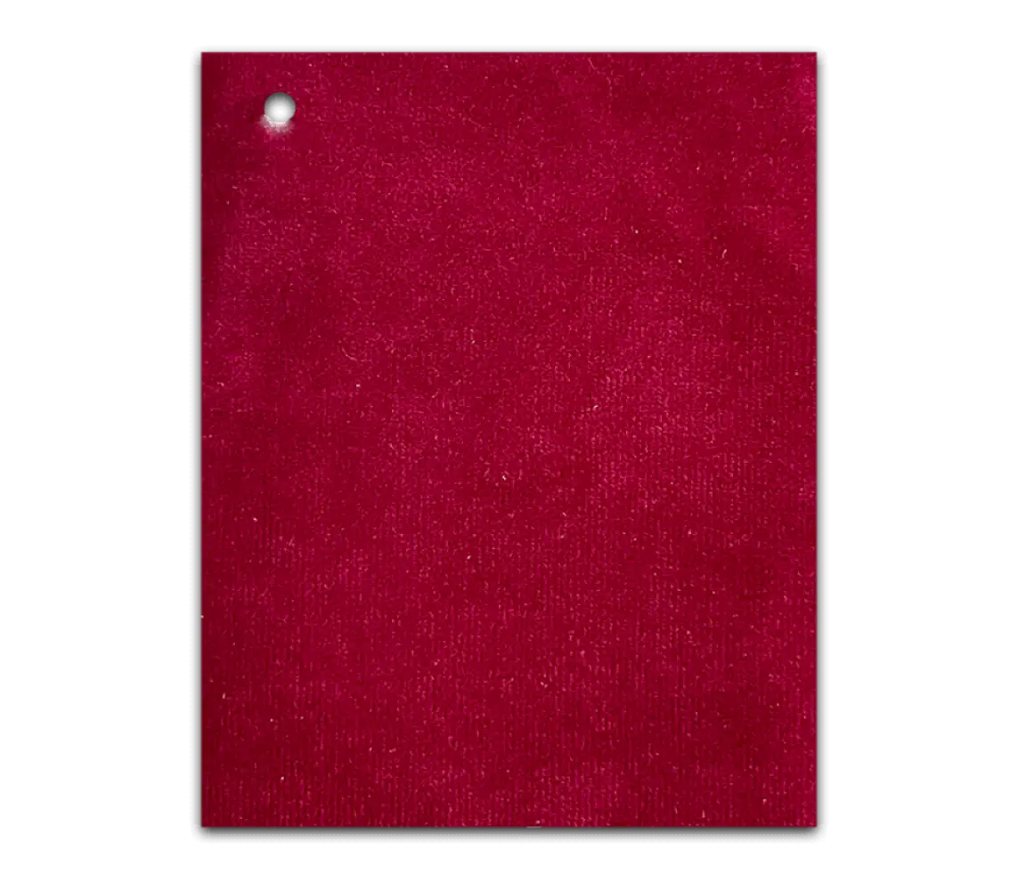 Velvet Kleurstaal Bordeaux Red