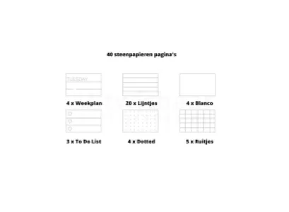 Moyu | A5 | 40 pagina's | Hardcover | Blauw